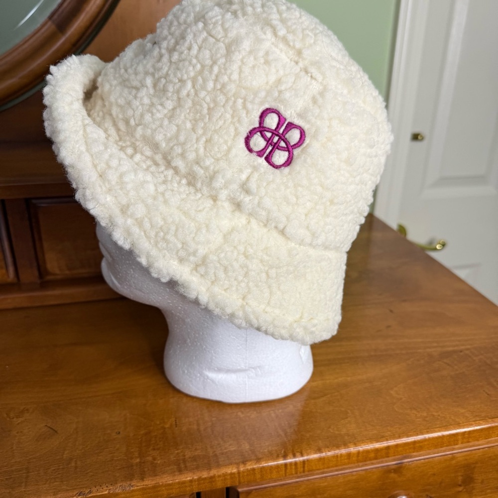Baileys vintage shearling Sherpa bucket hat cream lining logo - Picture 7 of 11